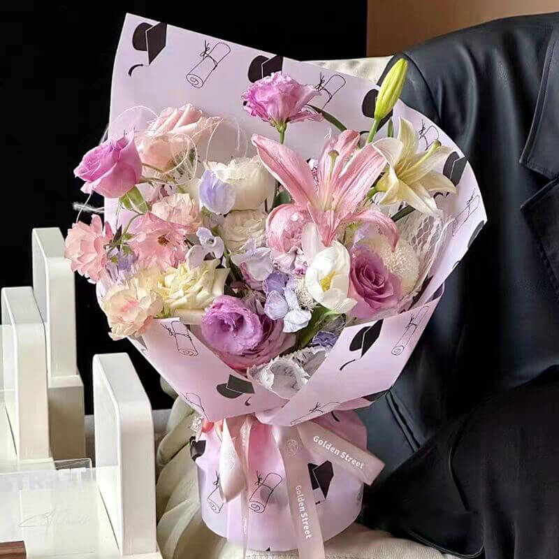 wrapping flower paper