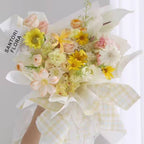 wrapping paper for flowers nearby
