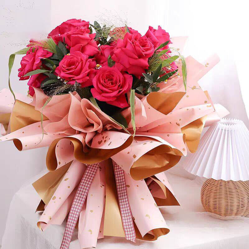wrapping bouquet paper