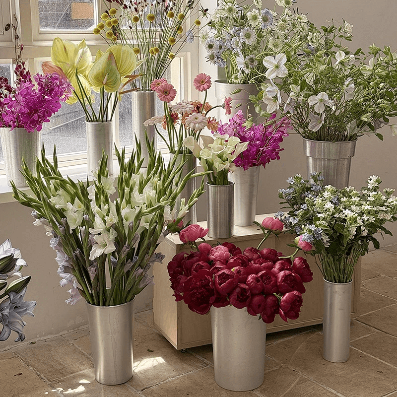 aluminum vase