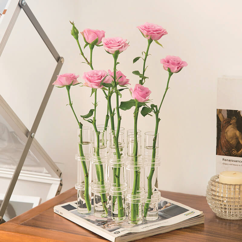 hydroponic glass vase