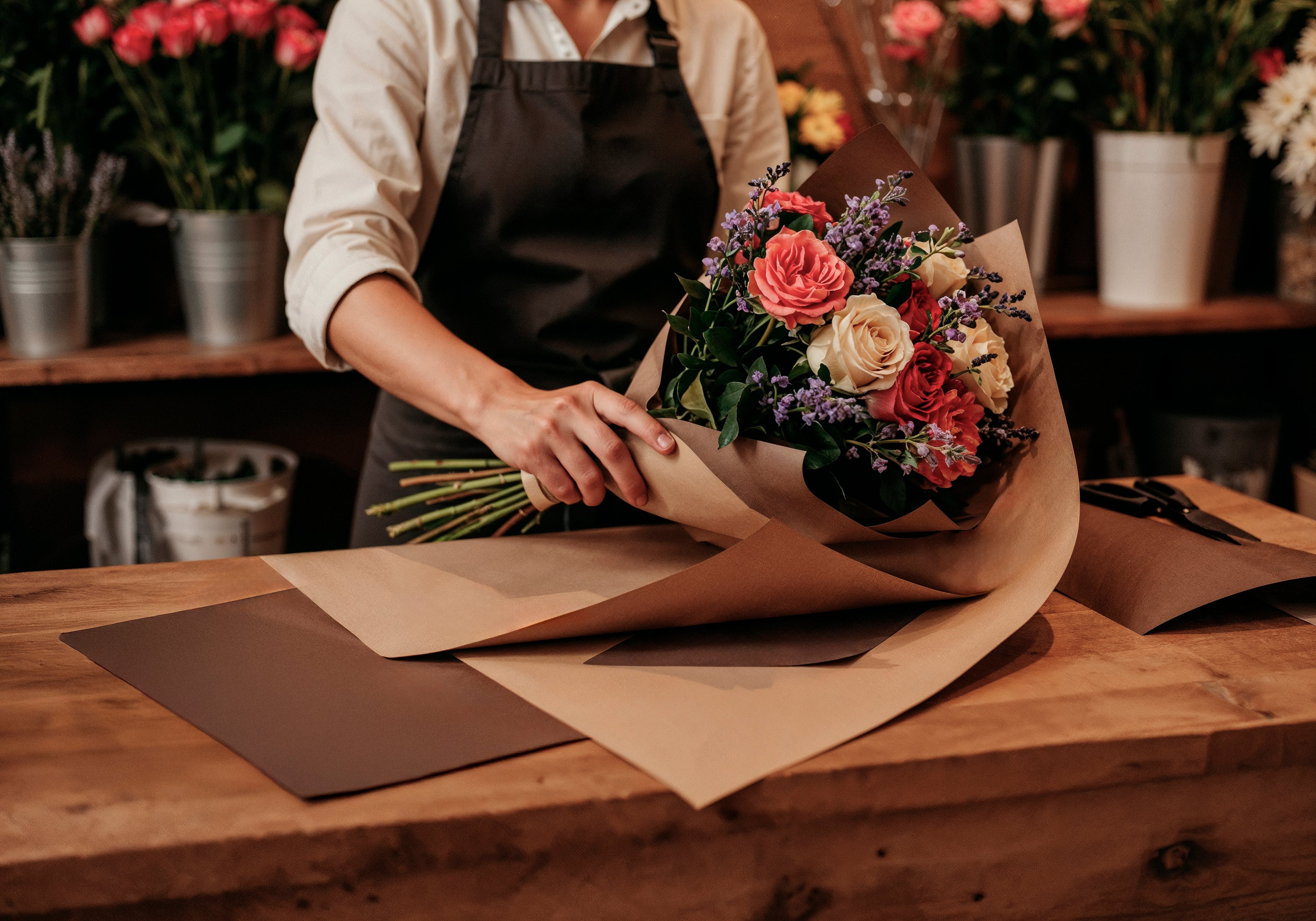 floral wrapping paper