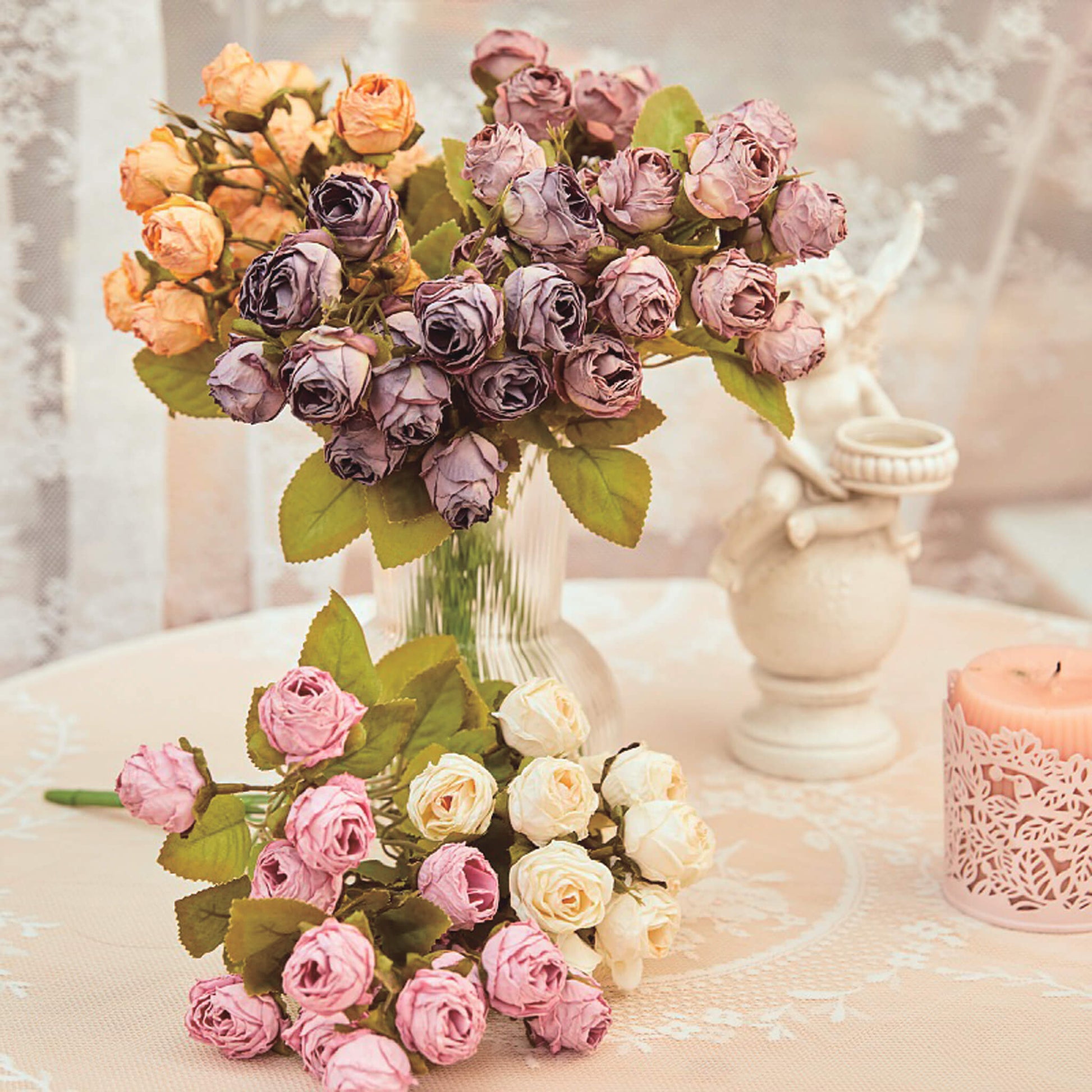 burnt orange roses