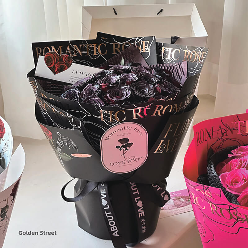 flower bouquet wrapping paper