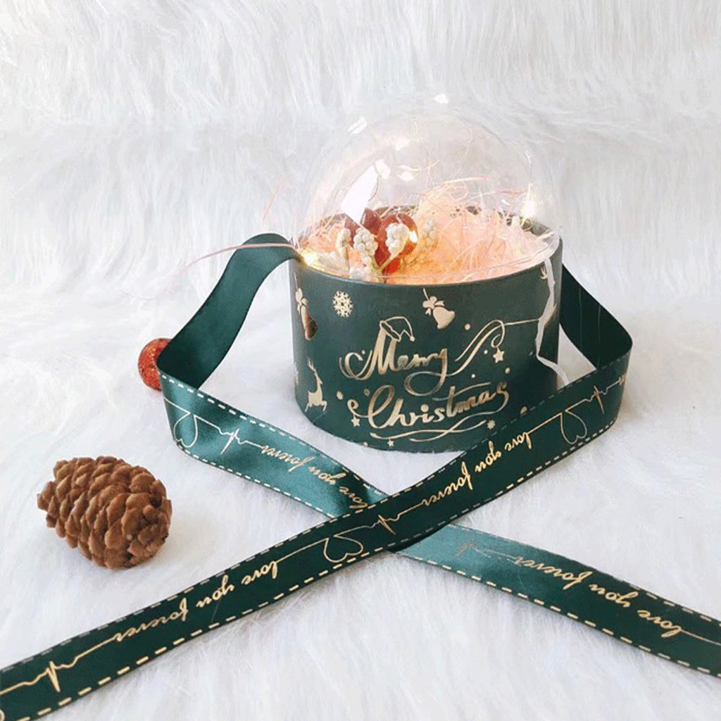 christmas round gift boxes