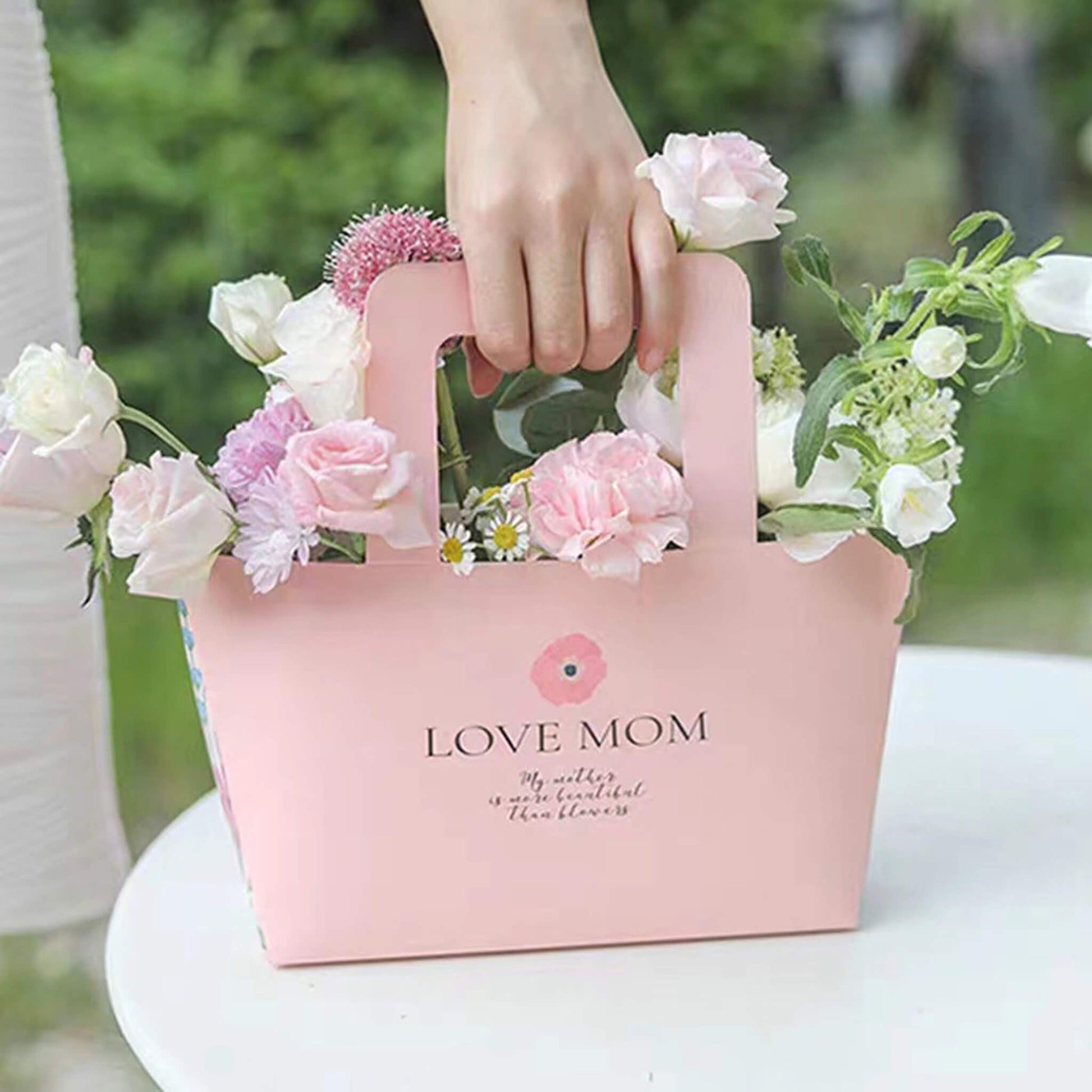 Flower Paper Bag For Mother's Day