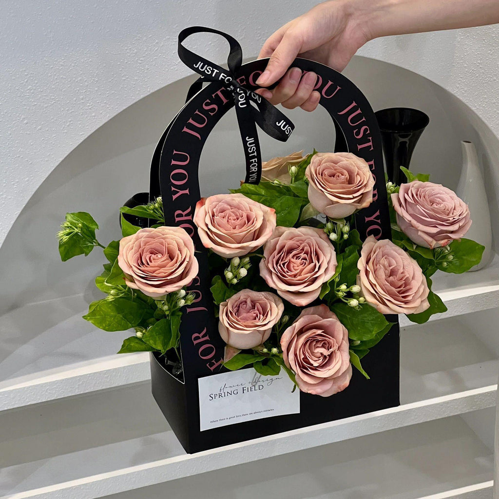 10pcs Just For You Paper Flower Bags
