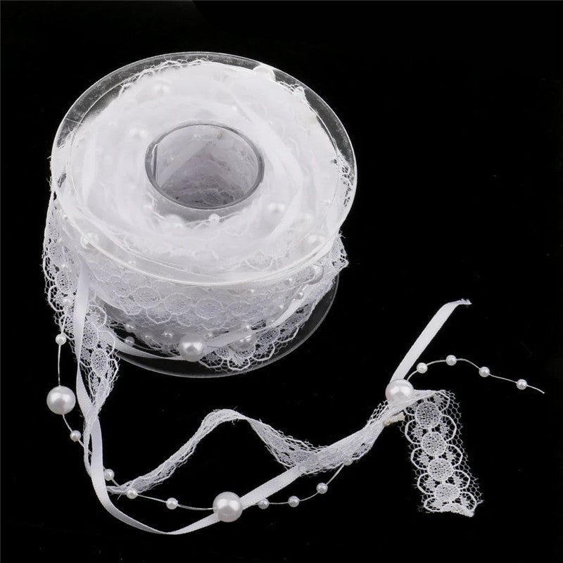 Pearl Strand Lace Ribbon