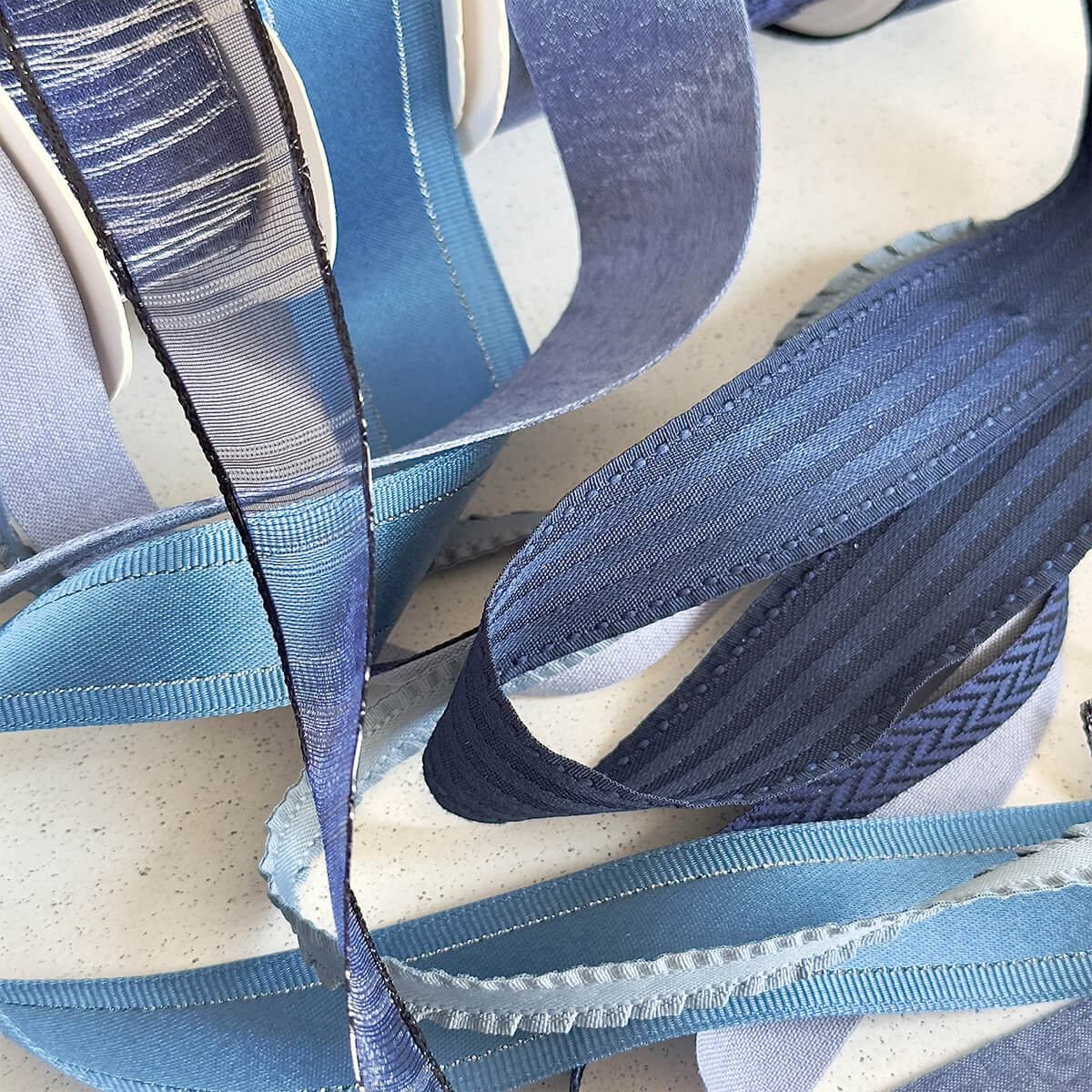 Blue Ice Water Series Ribbon, 10 Yards