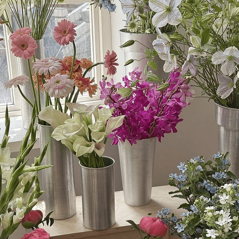 aluminum vase