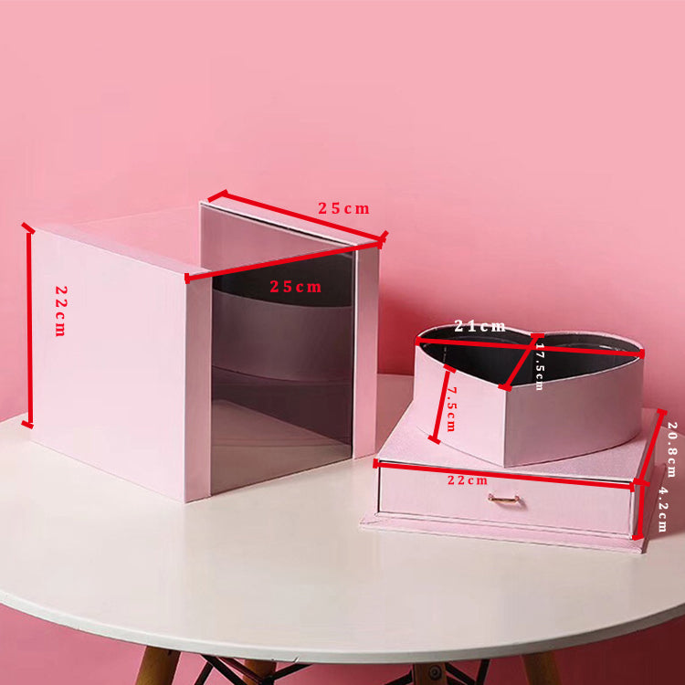 2 tier heart box