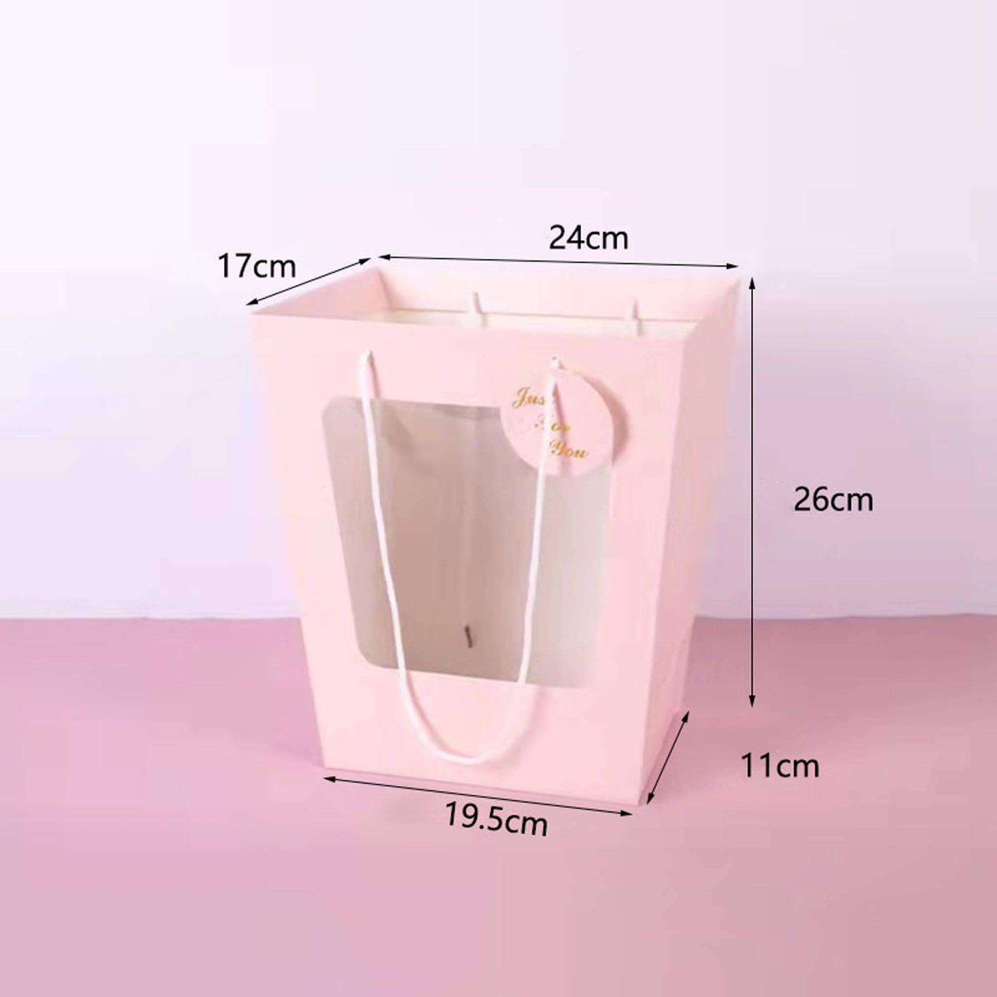 Kraft Paper Bags with Window for Bouquet