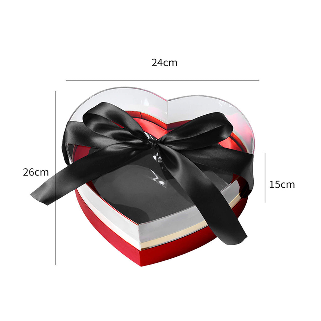 acrylic heart shaped box