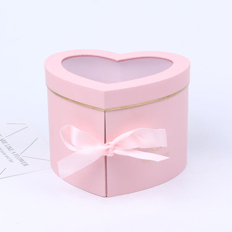 Pink two tier heart box