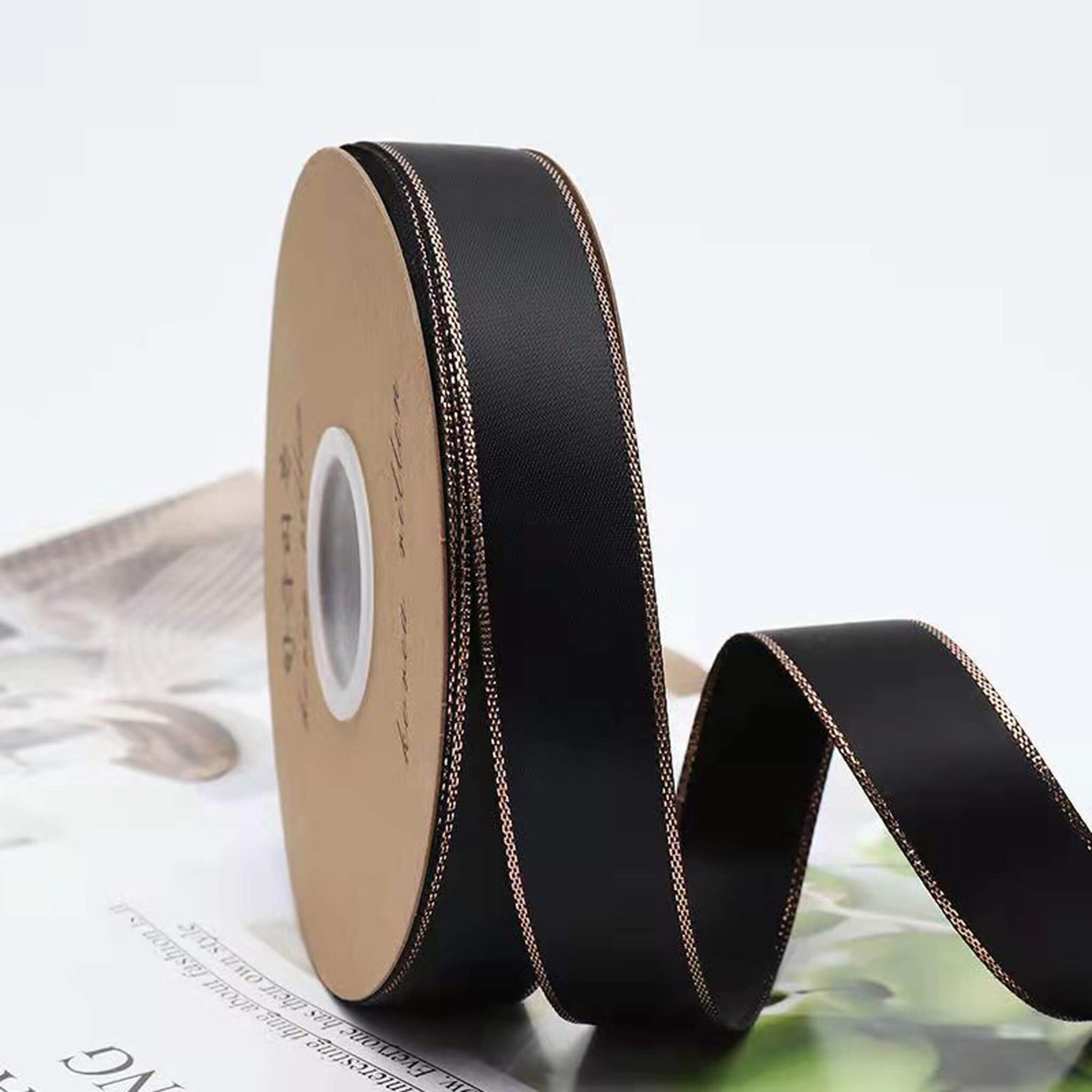Solid Color Satin Ribbon for Flower Wrapping (2.3cmx50Yd)