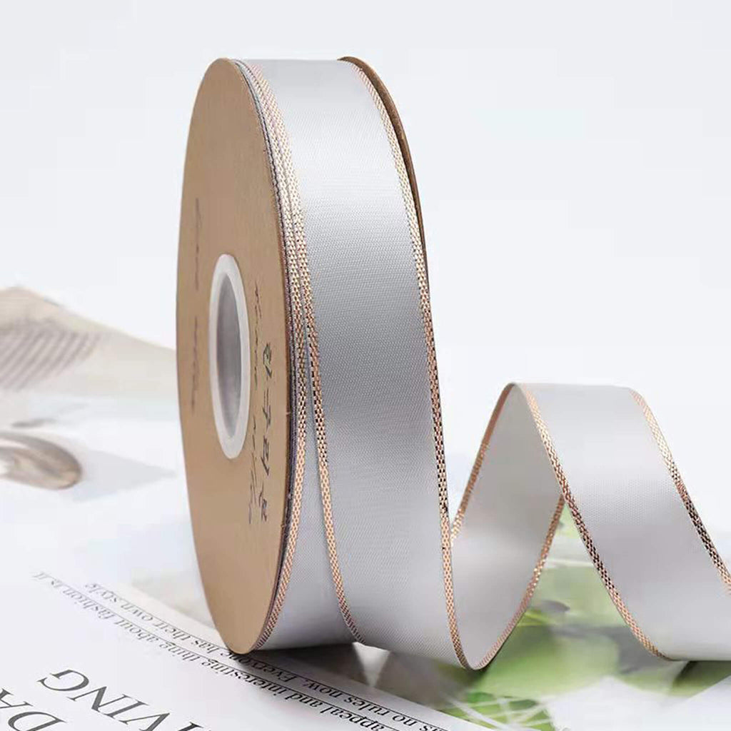 Solid Color Satin Ribbon for Flower Wrapping (2.3cmx50Yd)