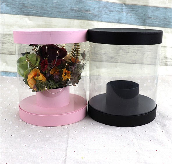 round flower gift box