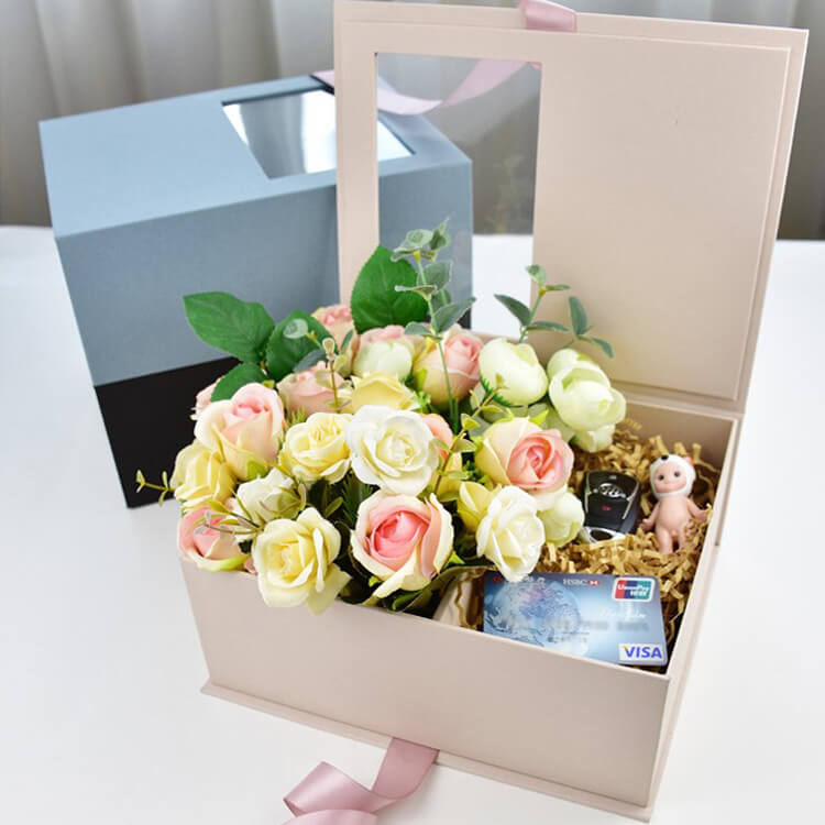 gift box with window lid