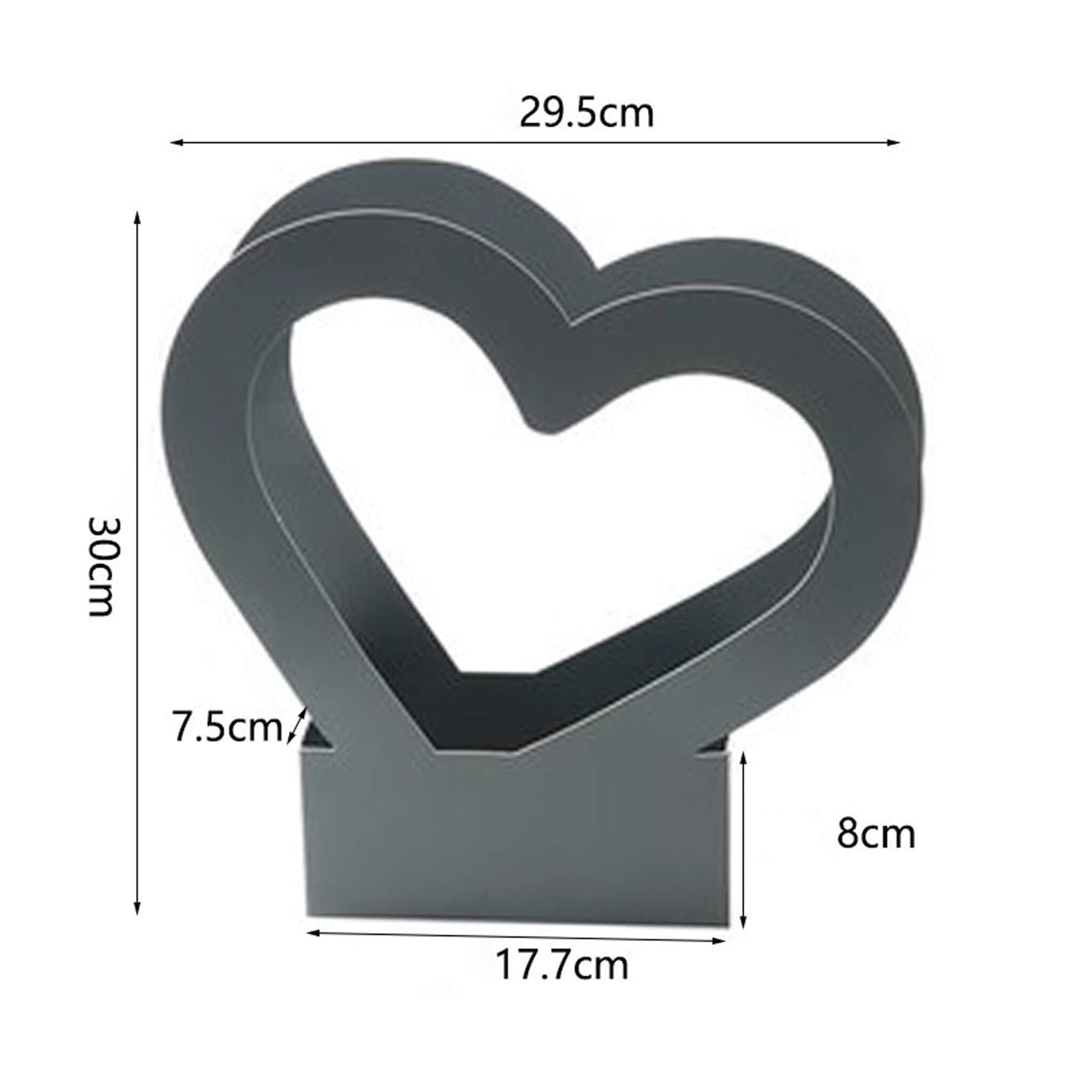 Heart Shaped Bouquet Arrangement Box