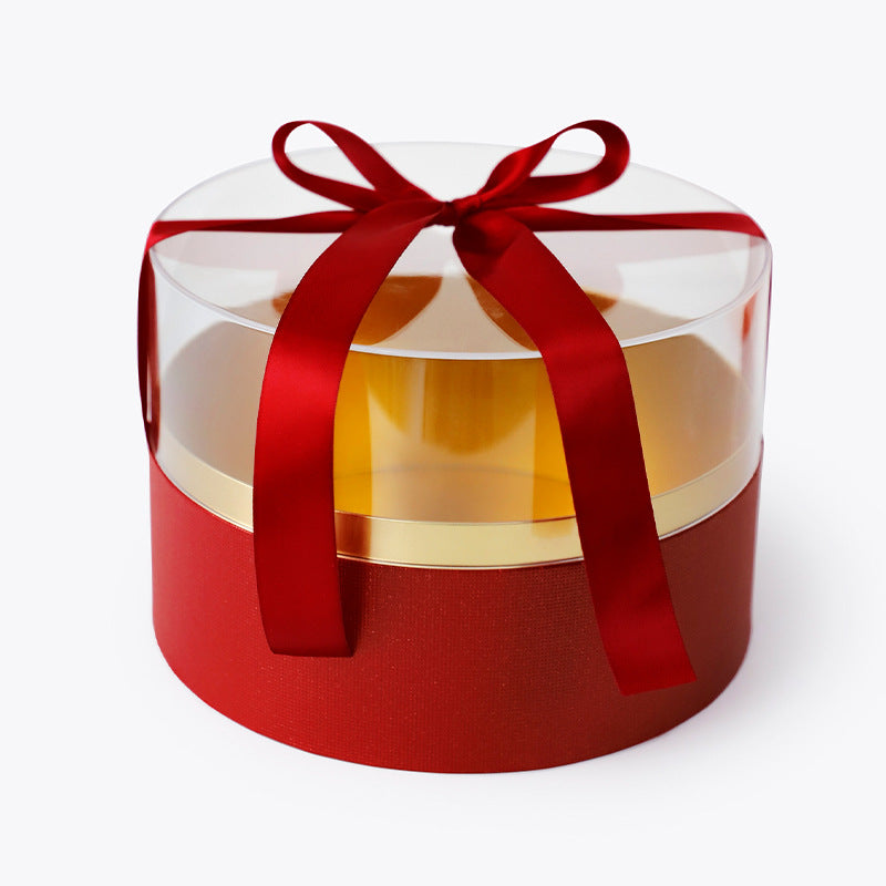 red acrylic box