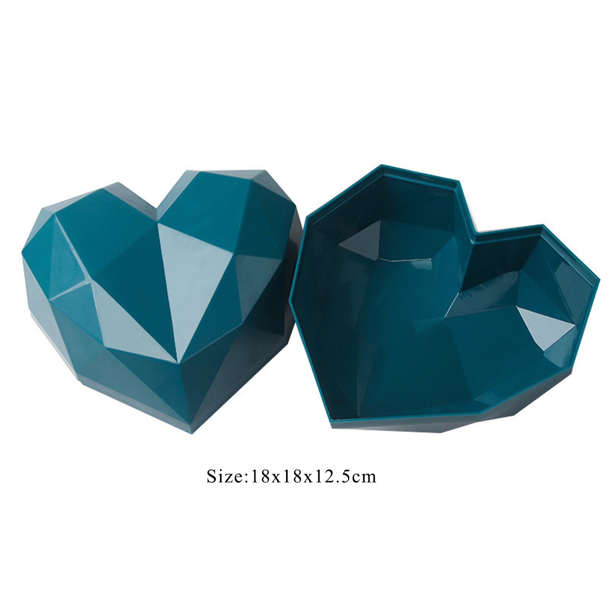 blue heart box shaped