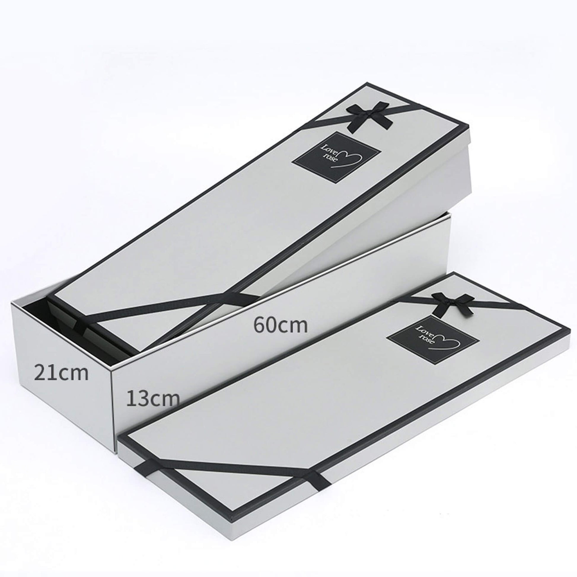 Set of 2 Pieces Square Gift Packaging Box with Lid