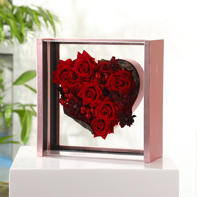 heart shaped box with window