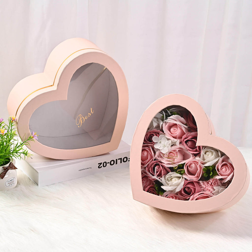 heart shaped boxes for flowers