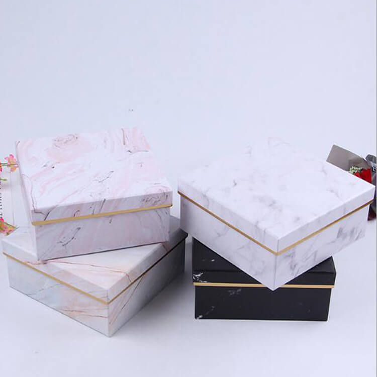 flowers in an elegant display white box
