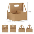 Caja de embalaje de papel kraft plegable para floristería