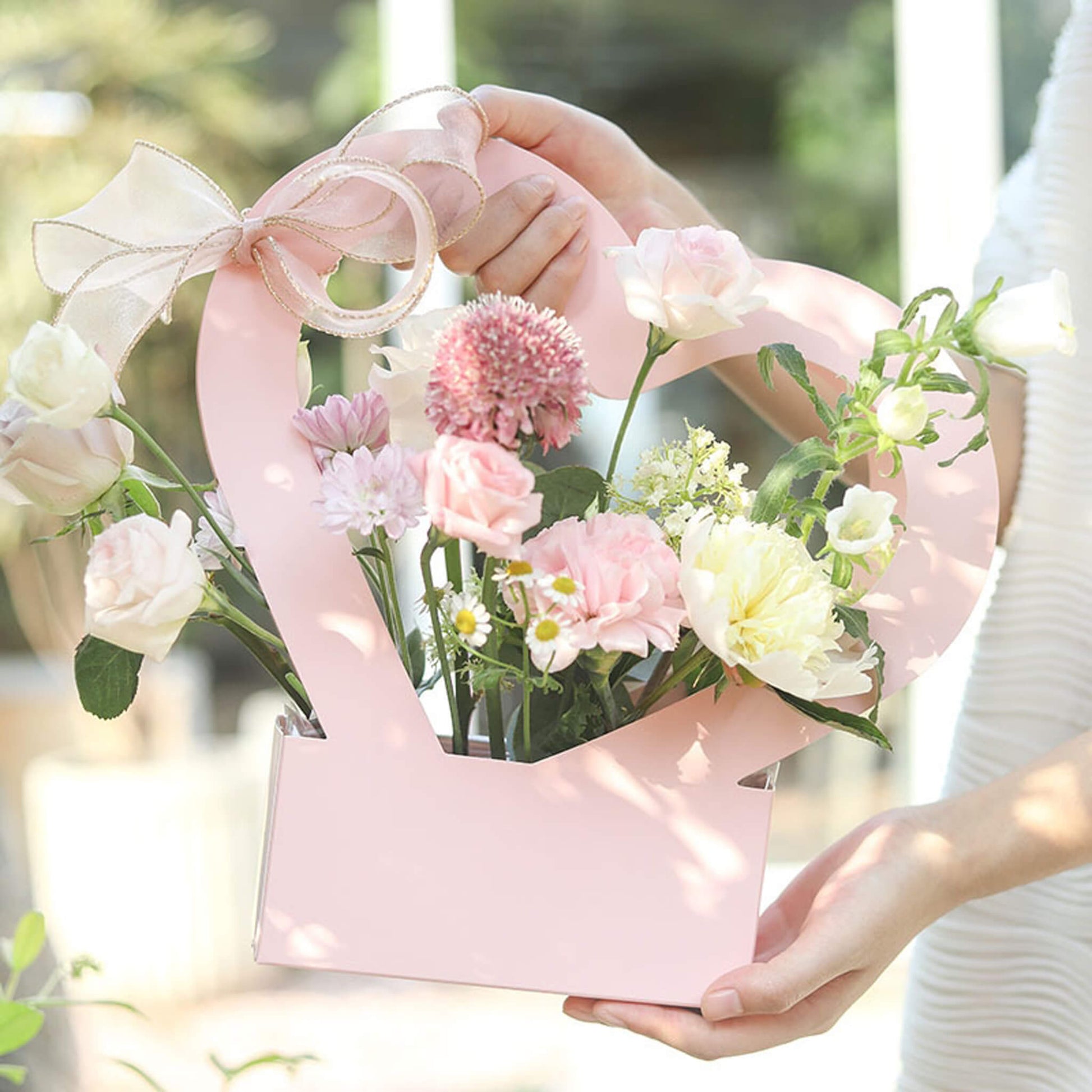 Heart Shaped Bouquet Arrangement Box