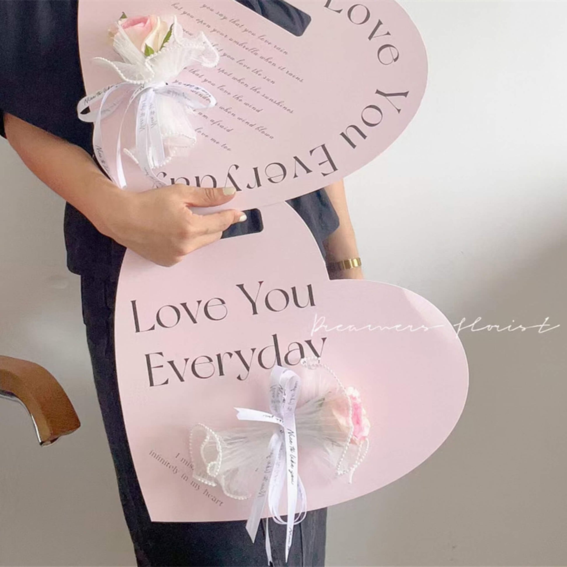Heart Shaped Paper Flowers Arrangements