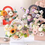 10 bolsas de papel con flores Just For You