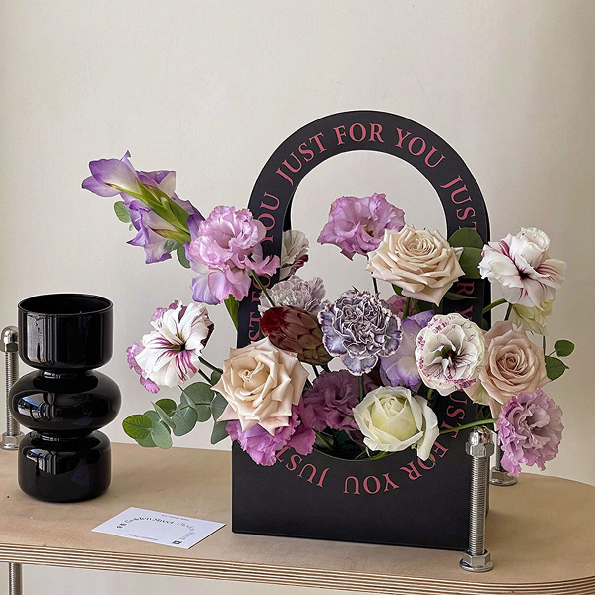 10pcs Just For You Paper Flower Bags