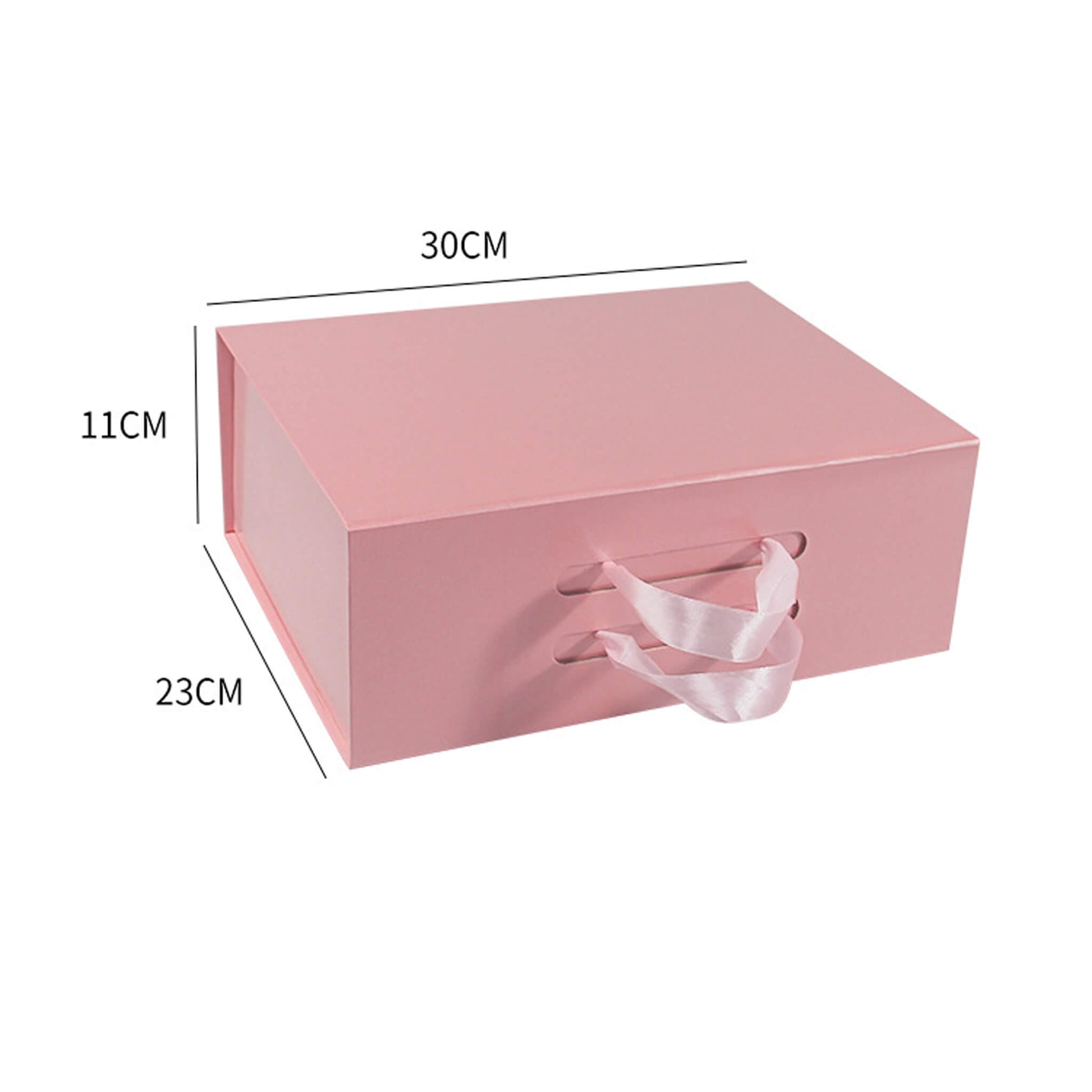 Pink square gift boxes