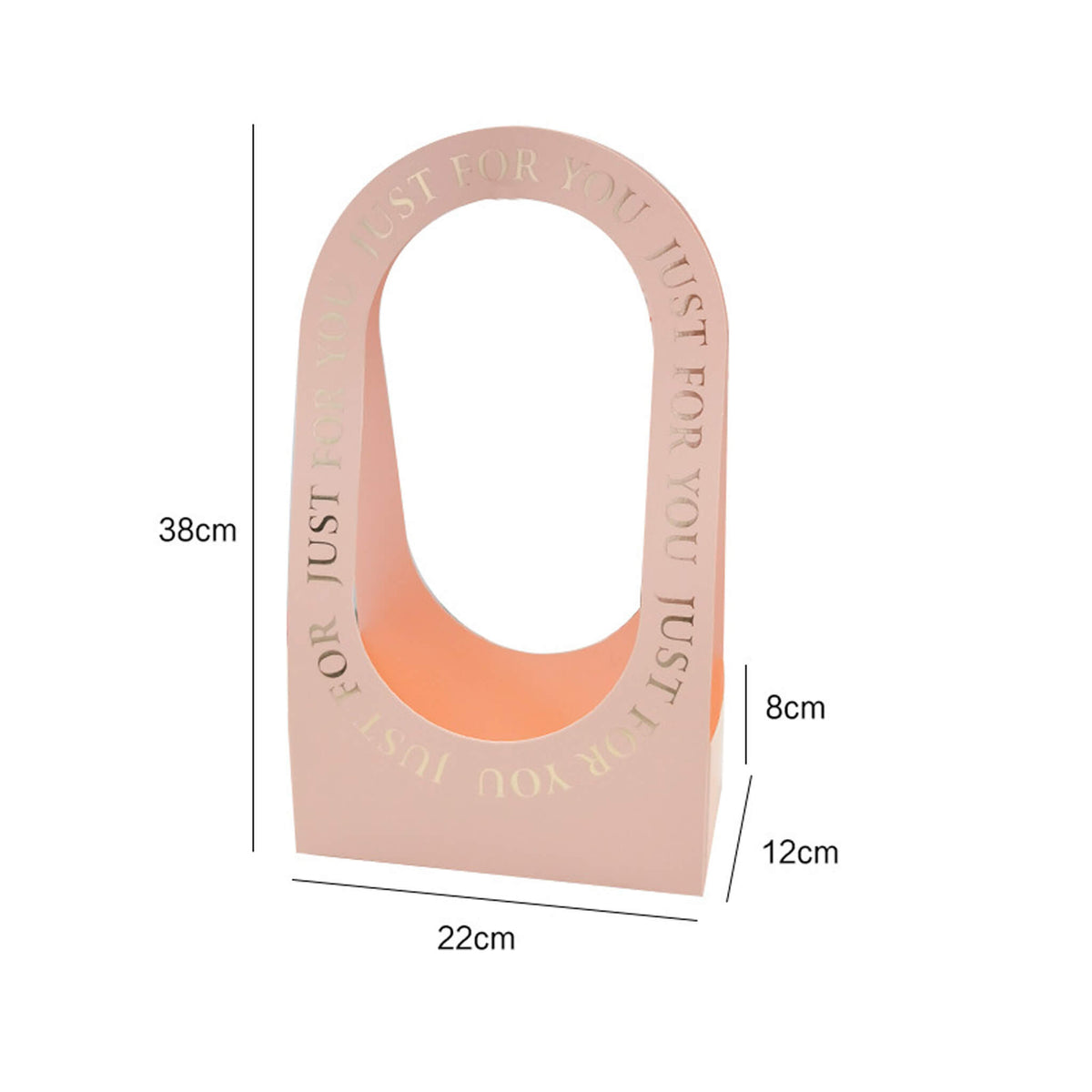 10pcs Just For You Paper Flower Bags