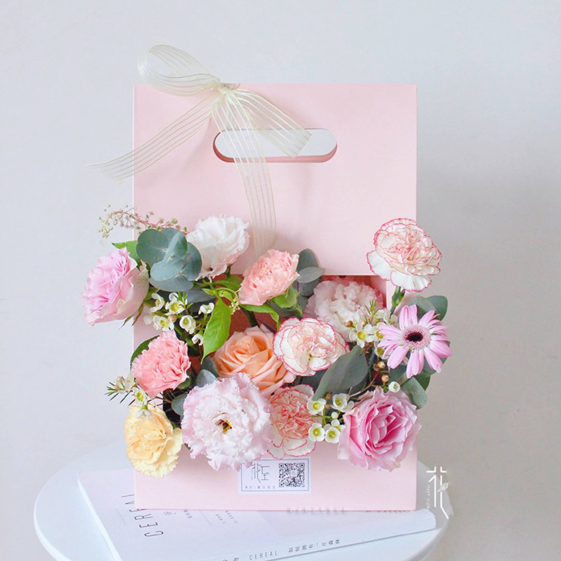 Kraft Wrapping Bags with Handle for Flowers
