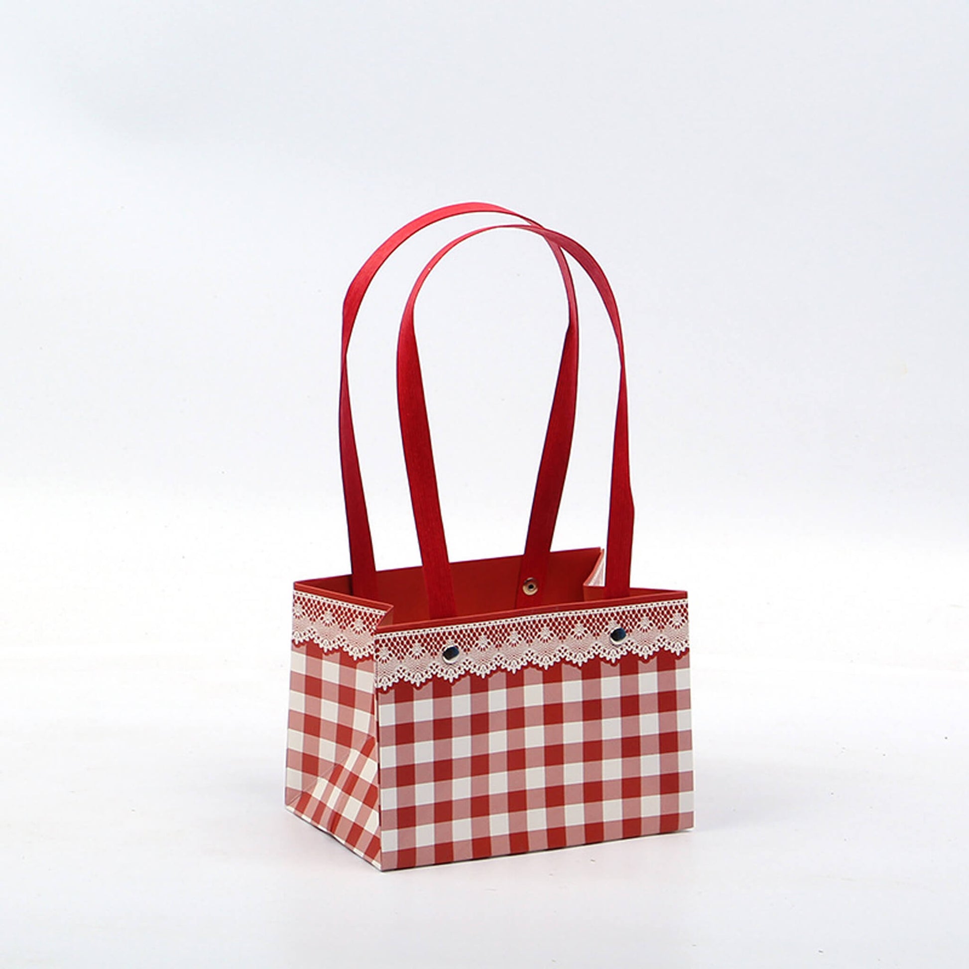 Elegant Flower Packaging Gift Paper Bag with Handles
