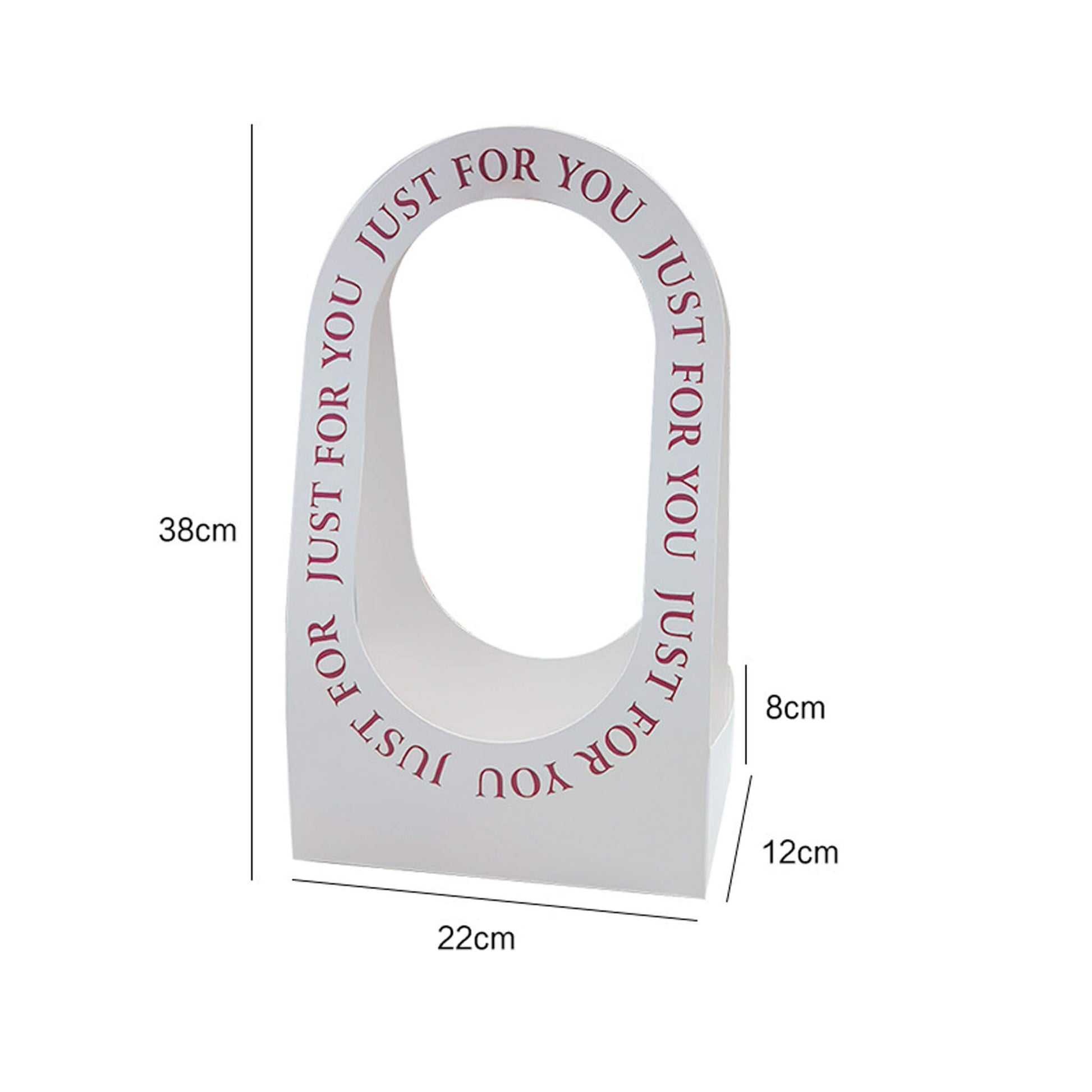 10pcs Just For You Paper Flower Bags