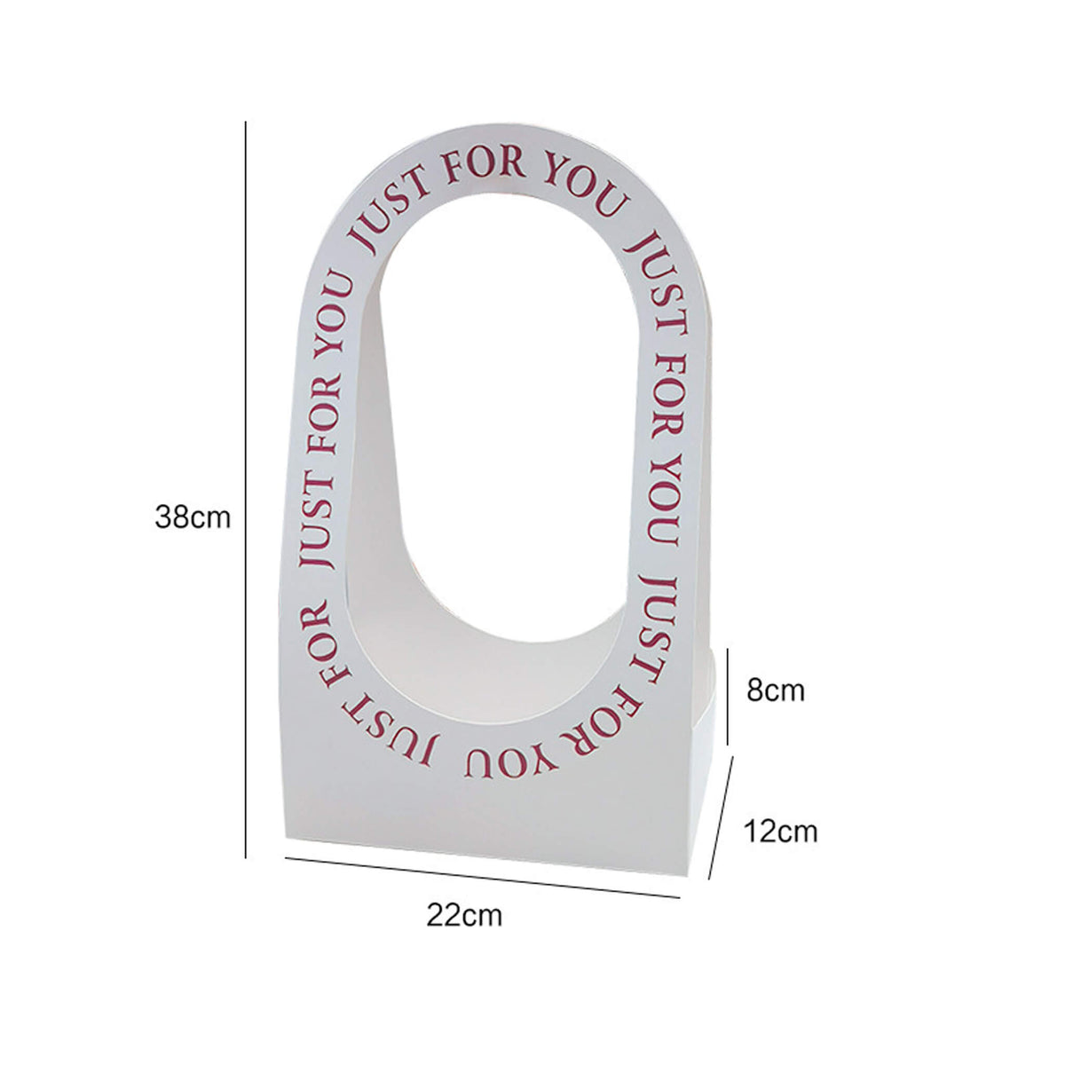10pcs Just For You Paper Flower Bags