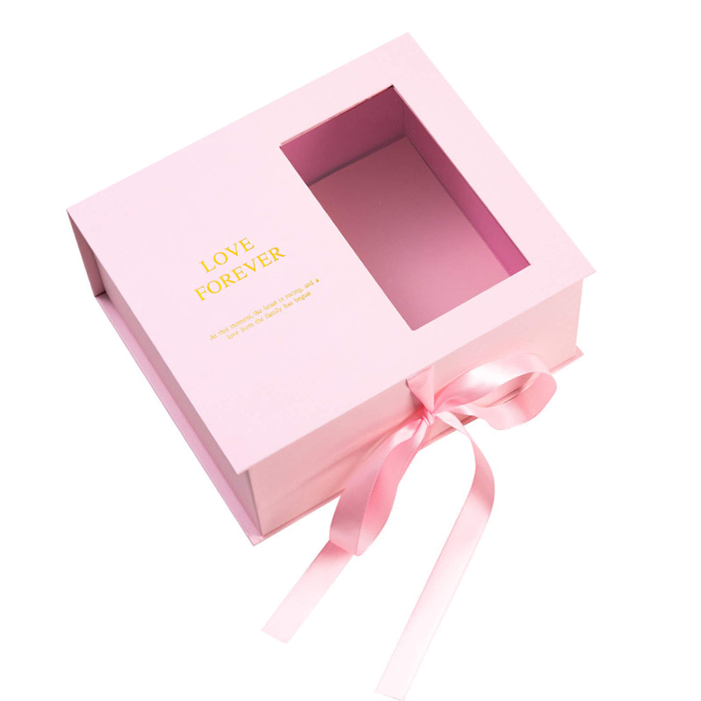 Pink square boxes