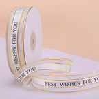 50 Yards Organza Chiffon Ribbon for Gift Wrapping Wedding Bouquet Crafts